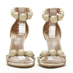 Women's Alaia La Bombe ball embellished studded patent sandal