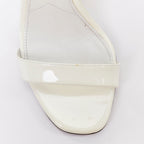 Women's Prada Flame Wedge white neon green patent Fire heel sandals