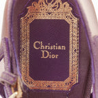 Women's Christian Dior lilac purple nude ombre satin tulle sandals