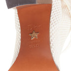 Women's Christian Dior Empreinte Montaigne mesh leather heeled boots