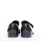 Men's Jimmy Choo Foxley black shiny calf leather rope tassel loafers