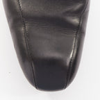 Men's Bottega Veneta black leather dual tonal chain loafers