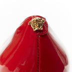 Women's Versace red patent Medusa stud pumps