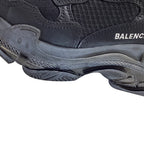 Women's  Balenciaga Triple S Sneakers in Black Polyester