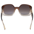 Fendi O'Lock Square-Framed Sunglasses in Brown Acetate