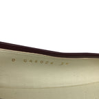 Women's  Chanel CC Bow Cap-Toe Ballet Flats in Burgundy Suede