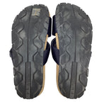 Women's  Prada Double-Strap Slide Sandals in Black Satin