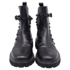 Women's Valentino Garavani Rockstud Ankle Boots in Black Calf Leather