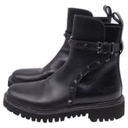 Women's Valentino Garavani Rockstud Ankle Boots in Black Calf Leather