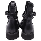 Women's Valentino Garavani Rockstud Ankle Boots in Black Calf Leather