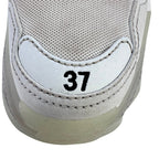 Men's  Balenciaga Triple S Clear Sole Sneakers in White Polyester