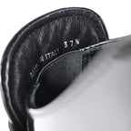 Women's Prada Triangle Logo Loafers in Black Patent Leather