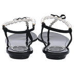 Women's René Caovilla Pearl Embellished Flat Sandals