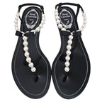 Women's René Caovilla Pearl Embellished Flat Sandals