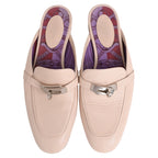 Women's Hermès Oz Mules in Beige Leather