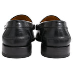 Women's Gucci Interlocking G Logo in Black Leather