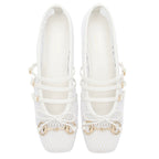 Women's Gucci Mesh Horsebit Ballet Flats - Size 8 / 38