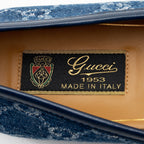 Women's Gucci GG Denim Horsebit 1953 Loafers - Size 8 / 38
