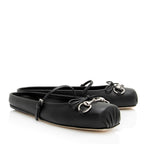 Women's Gucci Leather Horsebit Ballet Mules- Size 8.5 / 38.5