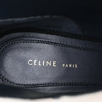 Women's Celine Pointed-Toe Ankle Boots in White Leather