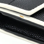 Classic Monogram Flap Wallet Matelasse Chevron Leather Large