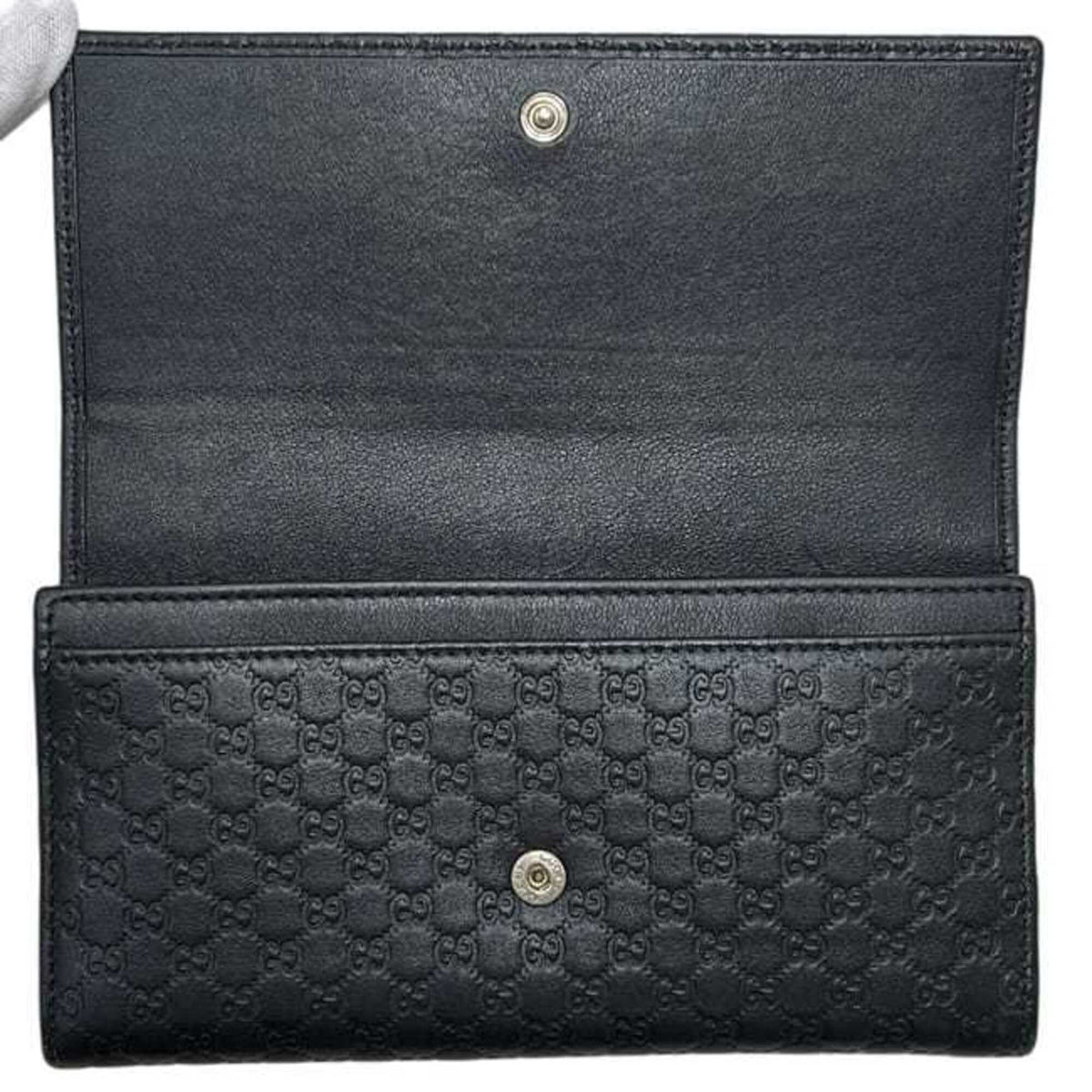 Bow Continental Wallet Guccissima Leather