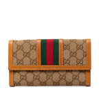 Ophidia Continental Wallet GG Coated Canvas