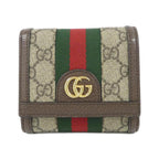 Ophidia French Flap Wallet GG Coated Canvas Compact