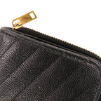 Classic Monogram Zip Around Wallet Matelasse Chevron Leather