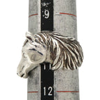Cheval Horse Band Ring Sterling Silver