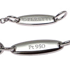 Open Heart Pendant Necklace Platinum 10.5mm