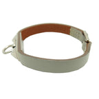 Bracelet Leather and Metal Gray