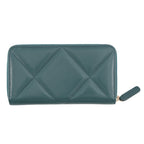 19 Zip Around Wallet Quilted Lambskin Long