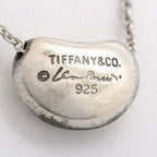 Bean Pendant Necklace Sterling Silver 7.5mm