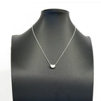 Bean Pendant Necklace Sterling Silver 7.5mm