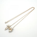 Ribbon Pendant Necklace Sterling Silver