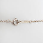 Ribbon Pendant Necklace Sterling Silver