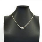 Infinity Pendant Necklace Sterling Silver