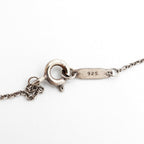 Notes Bar Pendant Necklace Sterling Silver with Diamond