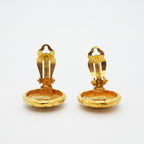 CC Logo Clip-On Earrings Metal Gold-Tone Metal