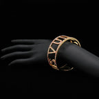 Bangle Bracelet Gold and Rhinestone