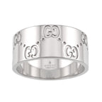 Icon Wide Ring 18K White Gold