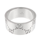 Icon Wide Ring 18K White Gold