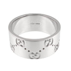 Icon Wide Ring 18K White Gold