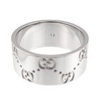 Icon Wide Ring 18K White Gold