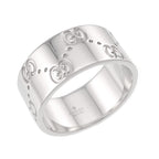 Icon Wide Ring 18K White Gold