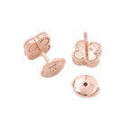Sweet Alhambra Earrings 18K Rose Gold and Carnelian 18K Rose Gold