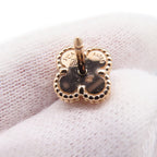 Sweet Alhambra Earrings 18K Rose Gold and Carnelian 18K Rose Gold