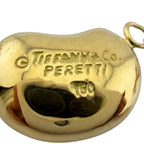 Bean Pendant Necklace 18K Yellow Gold 7.5mm