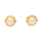 CC Logo Clip-On Earrings Metal Gold-Tone Metal